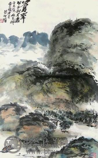 朱屹瞻 山水 立轴 设色纸本