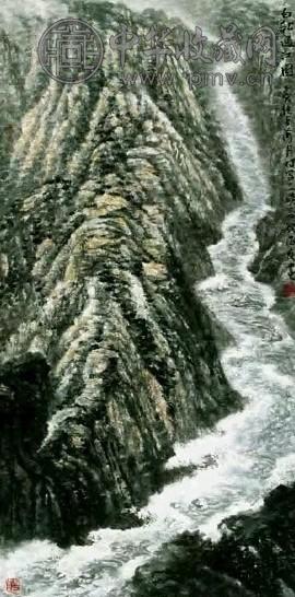 萧海春 白龙过江 立轴 纸本