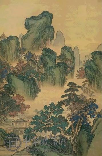 青绿山水 轴