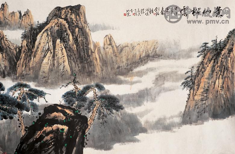 秦剑铭 赵准旺 孙君良 2004年作 山水 镜心 设色纸本