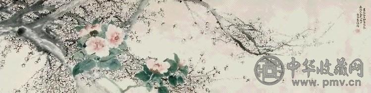 李维新 花卉 手卷 纸本