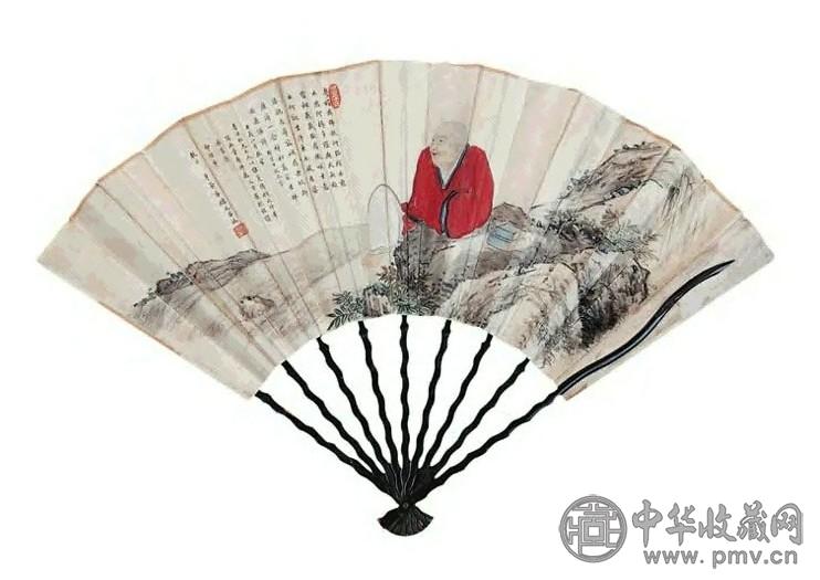 顾元昌等 山水 花鸟(4把) 成扇 设色纸本