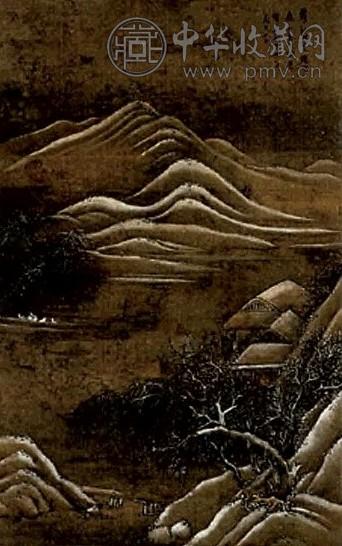 赵澄 山水 镜心 水墨纸本