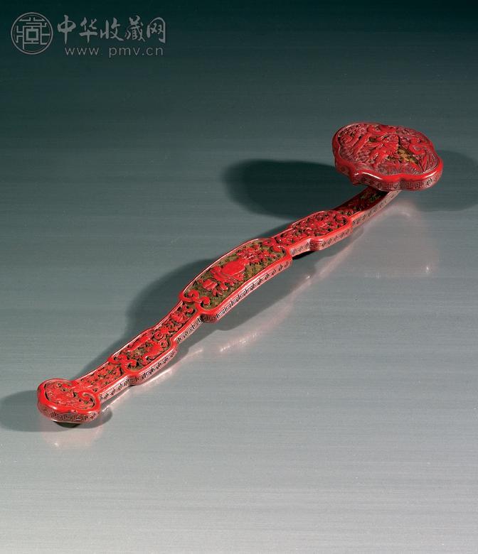 清乾隆 剔红吉祥纹如意