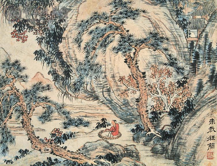 黎简 山水 镜心 纸本
