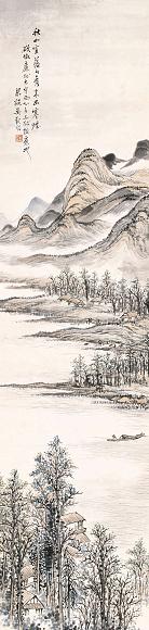 吴观岱 山水 立轴 纸本