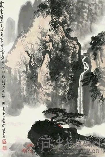 魏紫熙 山水 立轴 纸本设色