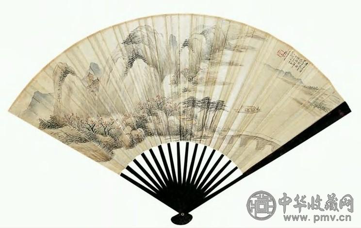 金心兰 清 邓尉探梅 成扇