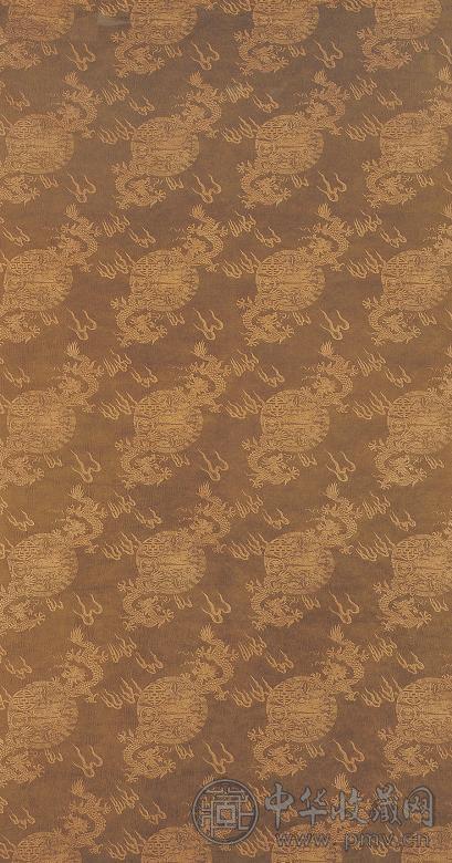 清 苏绣龙纹绣片