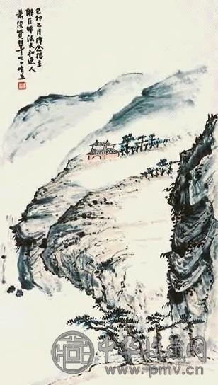 萧俊贤 山水 立轴 纸本