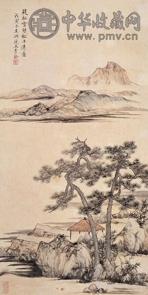 王季迁 山水 立轴 纸本
