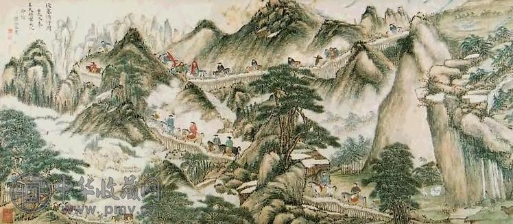 罗炤 秋塞循行图 册页 设色纸本