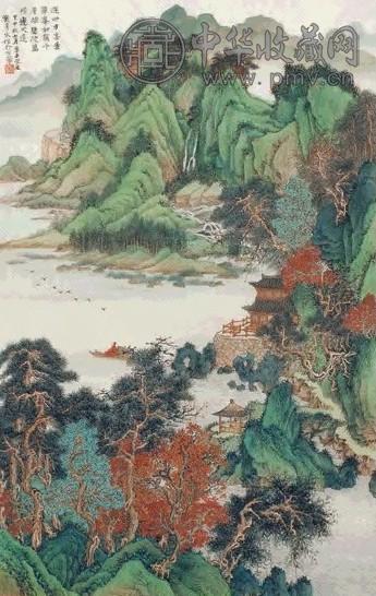 刘彦水 2004年作 翠峰如簇 镜心 设色绢本