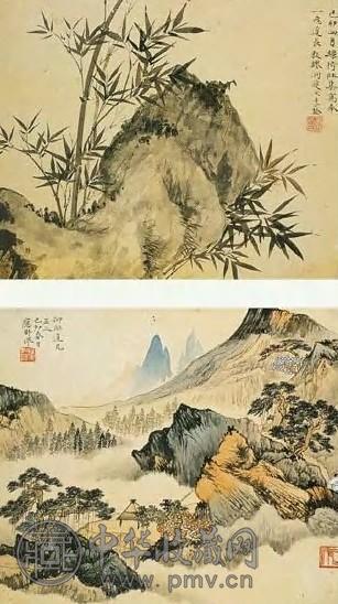 王季仙 现代 杂画 册页(12开选2)