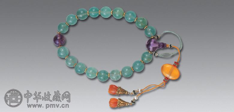 清 蓝碧玺手串