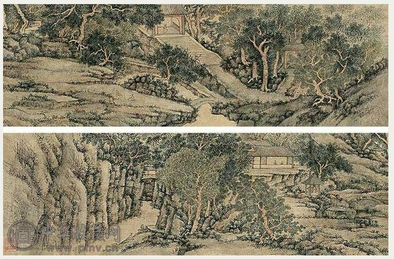 虎丘图 手卷 设色纸本