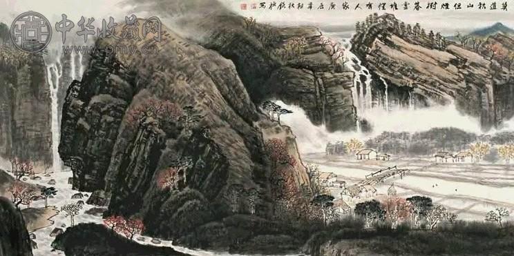 许钦松 2000年作 秋山图 镜心 设色纸本