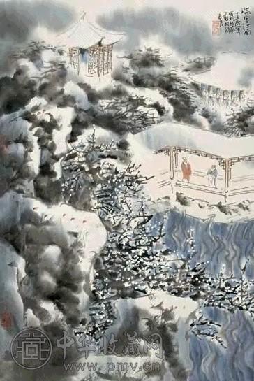 孙君良 1997年作 瑞雪江南 镜心 设色纸本