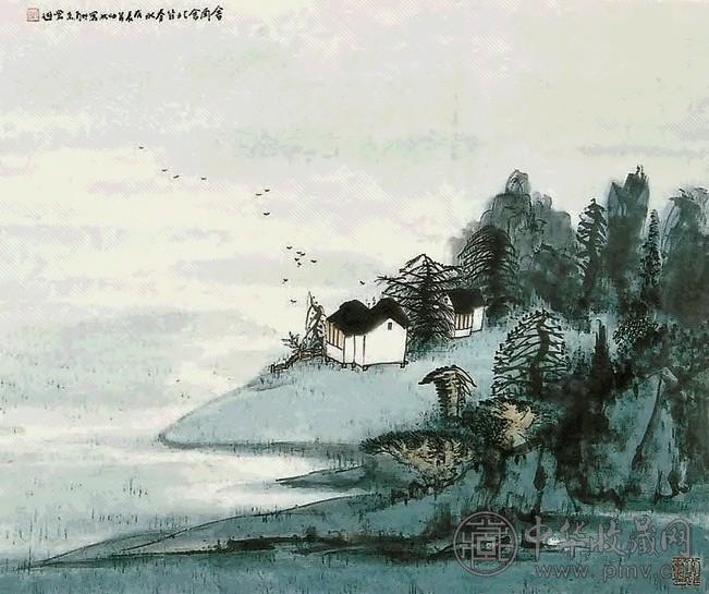 常进 舍南舍北皆春水 镜心 设色纸本