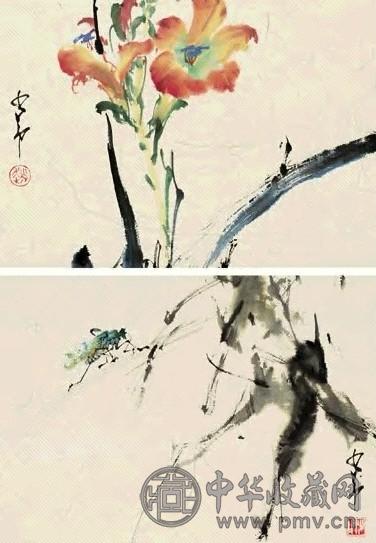 赵少昂 1984年作 花卉 镜心 设色纸本