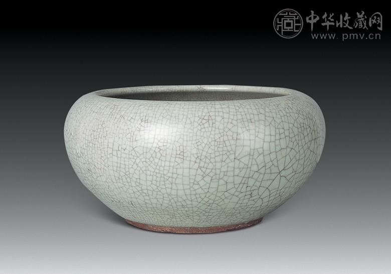 清乾隆 哥釉大笔洗