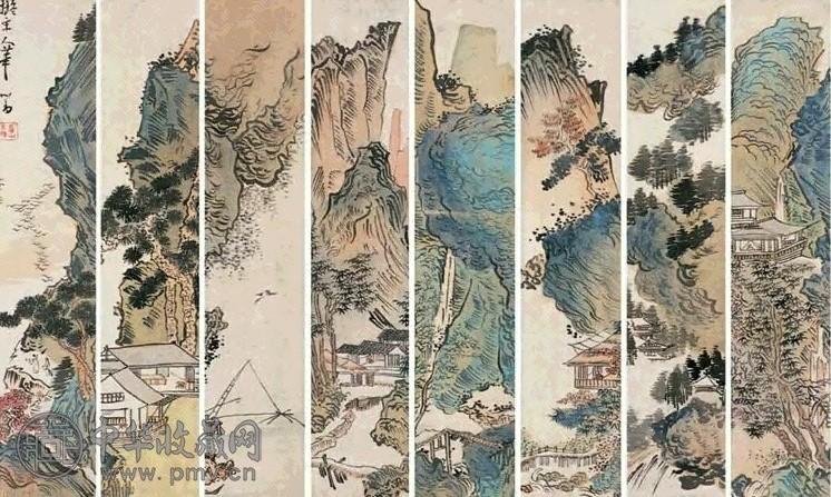 溥儒 拟宋人山水(8帧) 镜心 设色绢本