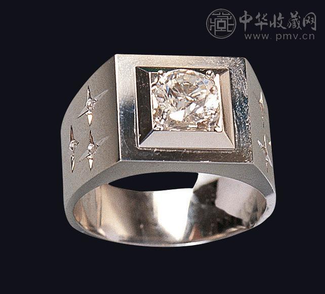 1.01CT18K男钻戒SI/H