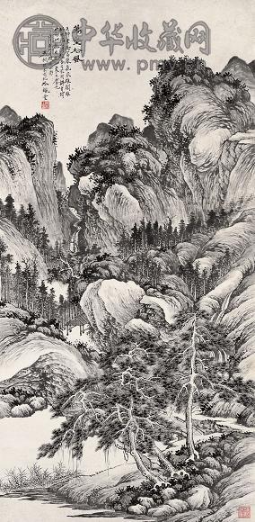 吴琴木 庚午(1930年)作 万壑松风 立轴 设色纸本