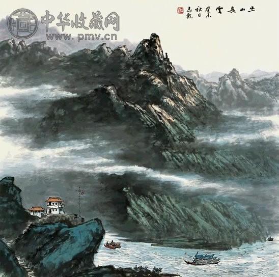 周志龙 2003年作 巫山长云图 镜心 设色纸本