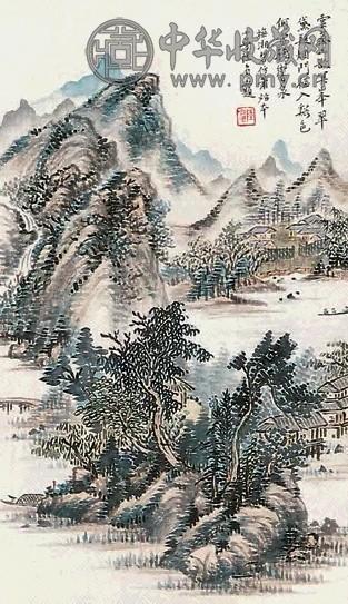 陆小曼 山水 立轴 纸本