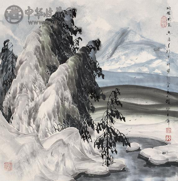 于志学 2003年作 北国风光 镜心 设色纸本