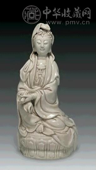 明-清 德化窑座莲观音