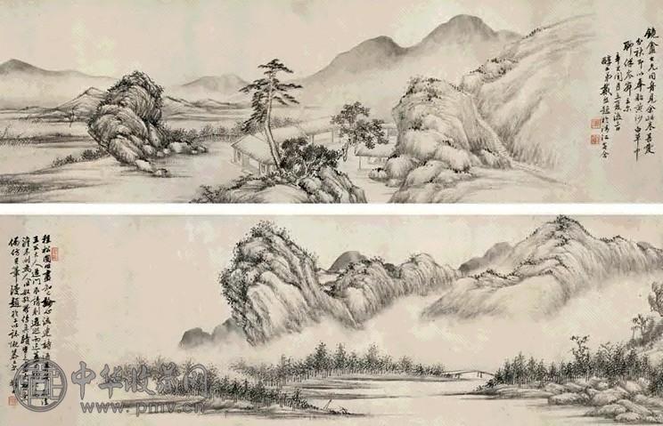 戴熙 1841年作 山水 卷 水墨纸本