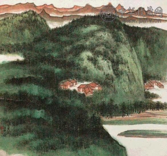 陈佩秋 山水 立轴 设色纸本