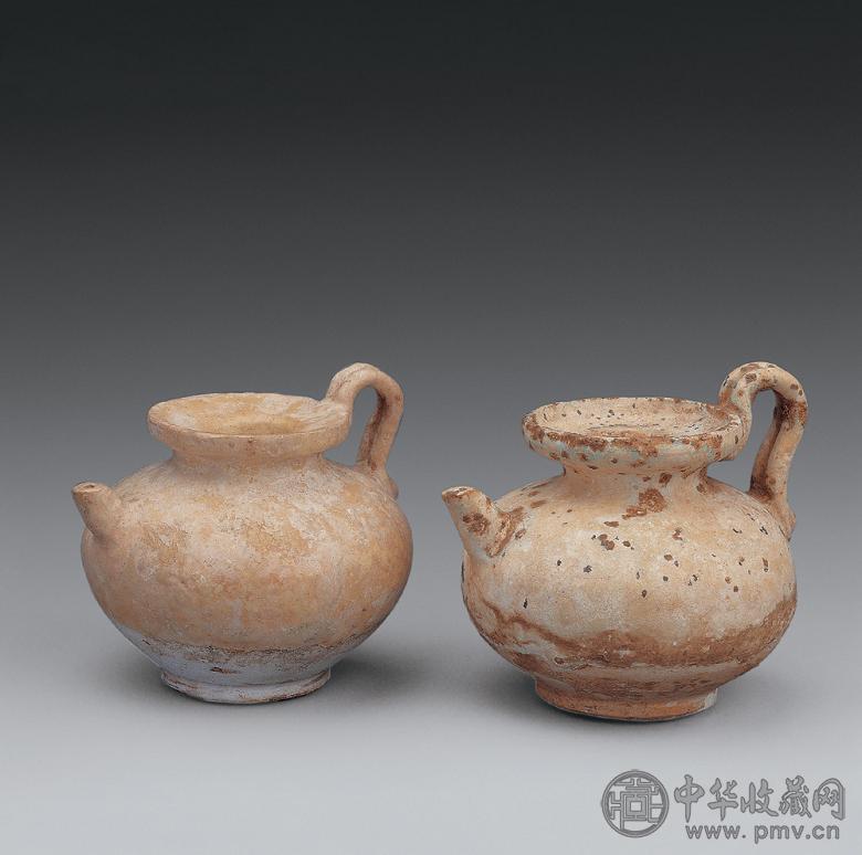 唐—宋 青釉水注(1对)