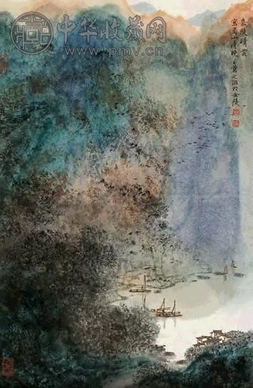 宋文治 山水 镜心 设色纸本