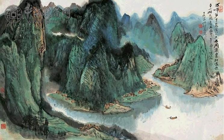 何海霞 山水 镜片 纸本设色