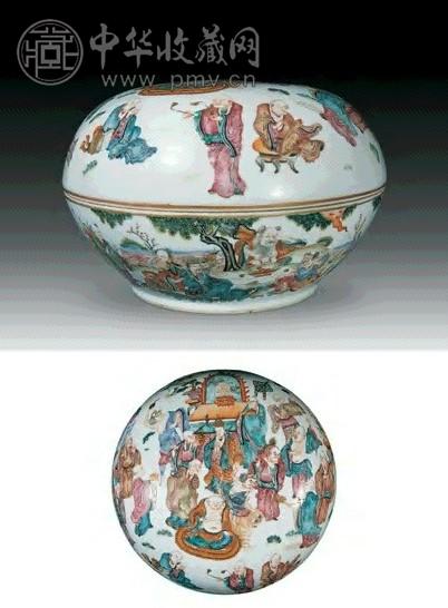 清光绪粉彩描金十八罗汉大捧盒收藏资讯|艺术家|书画家|书画名人|书法家