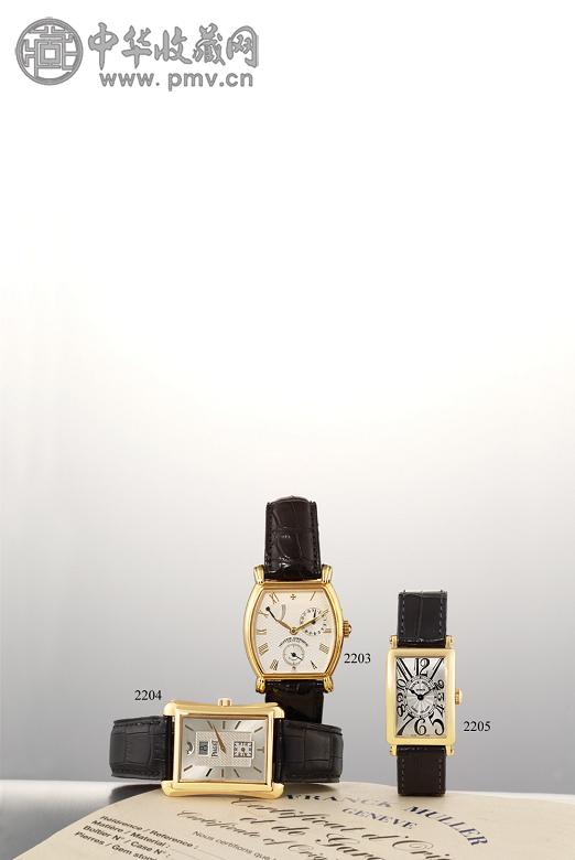 伯爵限量18k黄金长方形八日动力储存跳时腕表#44/50