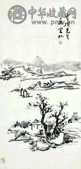 黄宾虹 山水 立轴 水墨纸本