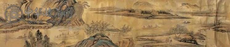 陈达 1940年作 湖光胜景图 镜心 设色金笺