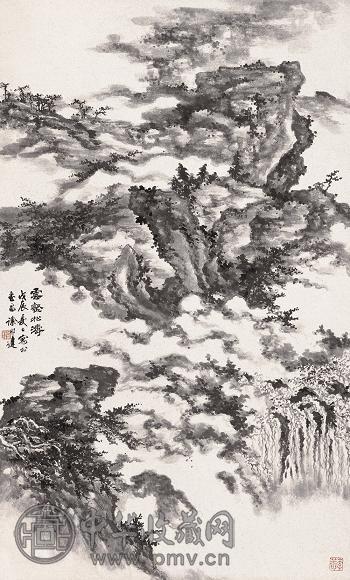 徐邦达 戊辰(1988年)作 云壑松涛 立轴 水墨纸本