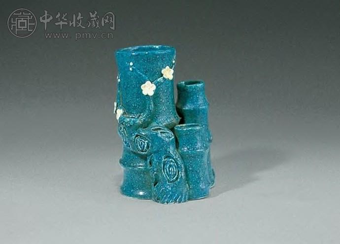 清 炉钧竹节形花插