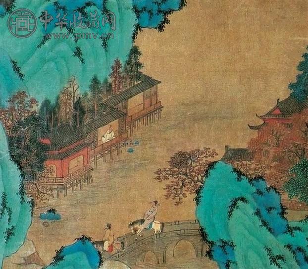 山水 镜心 绢本