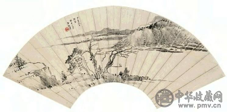 萧俊贤 癸丑(1913年)作 秋江独钓 镜心 水墨纸本