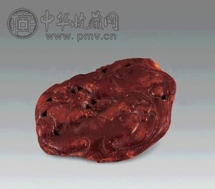 金代 蜜蜡雕龙佩