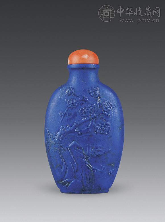 清青金石花鸟纹鼻烟壶收藏资讯|艺术家|书画家|书画名人|书法家-中华收藏网