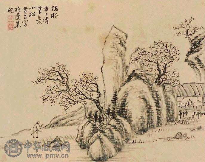 黄易 山水 镜心 纸本