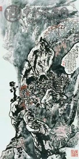 朱松发 西陵秋色 立轴 纸本