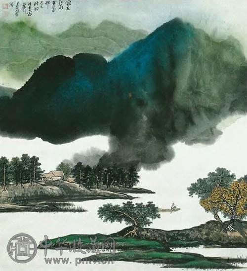 谢稚柳 现代 家在江南黄叶村 轴